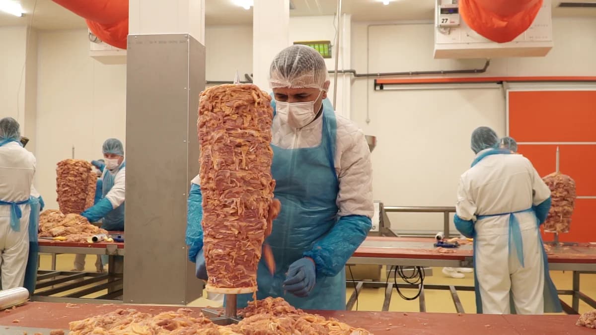 Certified production from raw material to finished doner product